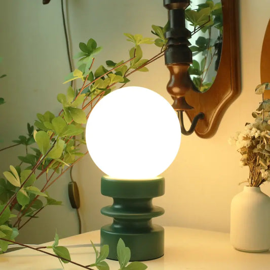 Vintage Timber Totem Lamp